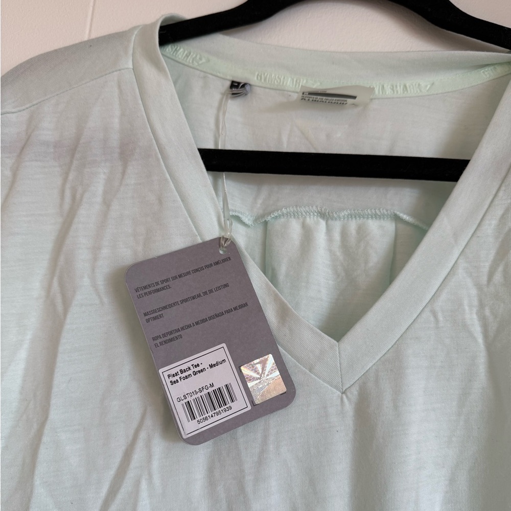 NWT Gymshark Pleat Back Tee